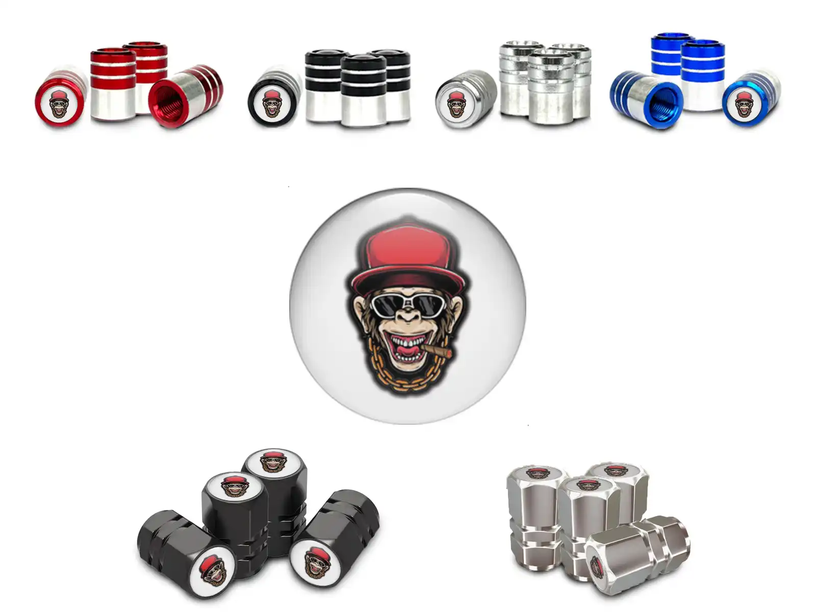 Tapones para Válvulas Motocicleta Estilo Carreras